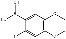 2-Fluoro-4,5-dimethoxyphenylboronic acid 结构式