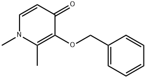 3-(benzyloxy)-1,2-
dimethylpyridin-4(1H)-one, 90037-22-2, 结构式