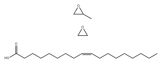 Oxirane, methyl-, polymer with oxirane, mono-(9Z)-9-octadecenoate Struktur