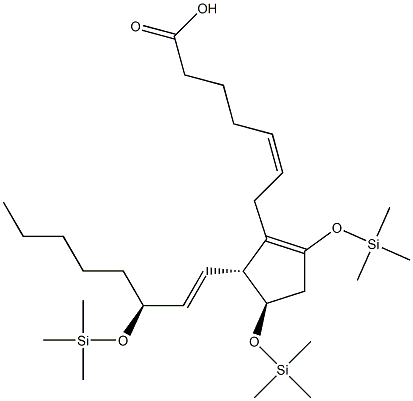 9-enol-prostaglandin E2 methyl ester trimethylsilyl ether Structure