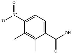 2,3-二甲基-4-硝基苯甲酸 结构式
