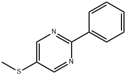 Pyrimidine,5-(methylthio)-2-phenyl-(7CI) Structure
