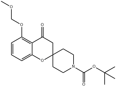 tert-butyl5-(methoxymethoxy)-4-oxospiro[chroman-2,4-piperidine]-1-carboxylate（WS204464） Struktur