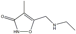 3(2H)-Isoxazolone,5-[(ethylamino)methyl]-4-methyl-(9CI) Struktur