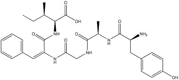 enkephalin-Leu, dehydro-Phe(4)- 结构式