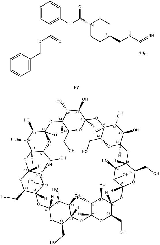 ベネキサート塩酸塩 ベータデクス 化学構造式