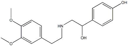 (+-)-Denopamine Struktur