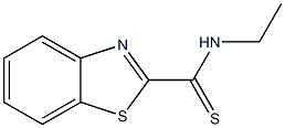 2-Benzothiazolecarbothioamide,N-ethyl-(9CI) Structure