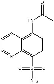 8-Quinolinesulfonamide,  5-acetamido-  (6CI,7CI) 化学構造式