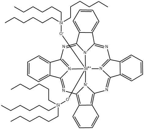 SILICON(IV) PHTHALOCYANINE BIS(TRIHEXYL& Structure