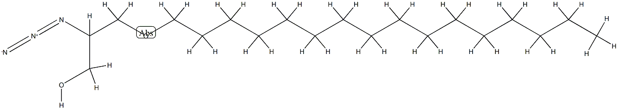 (+/-)-2-Azido-2-desoxy-3-O-hexadecylglycerol Structure