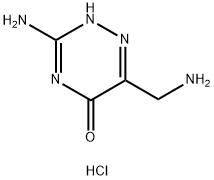 3-amino-6-(aminomethyl)-1,2,4-triazin-5(4H)-hydrochloride salt Structure
