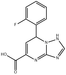 7-(2-fluorophenyl)-4,7-dihydro[1,2,4]triazolo[1,5-a]pyrimidine-5-carboxylic acid Structure