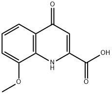8-METHOXY-4-OXO-1,4-DIHYDRO-QUINOLINE-2-CARBOXYLIC ACID 结构式