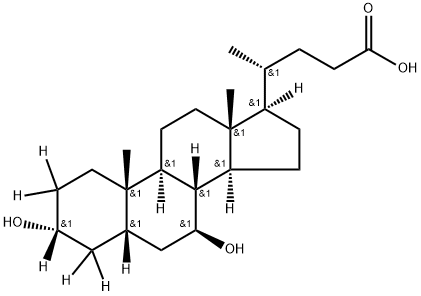 熊去氧胆酸d5,93701-18-9,结构式