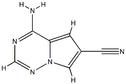 4-氨基-6-氰基吡咯并[1,2-F][1,2,4]三嗪, 937049-27-9, 结构式