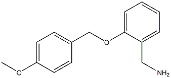 {2-[(4-methoxyphenyl)methoxy]phenyl}methanamine Structure