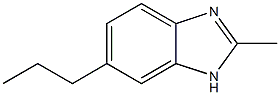 Benzimidazole, 2-methyl-5(or 6)-propyl- (7CI) 结构式