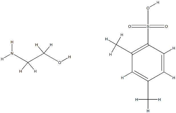 4,-dimethylbenzenesulphonic acid, compound with 2-aminoethanol (1:1) Structure