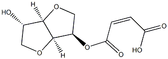 dianhydro-D-glucitol hydrogen maleate Structure