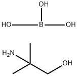 ほう酸/2-アミノ-2-メチル-1-プロパノール,(1:x) 化学構造式
