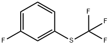 间三氟甲硫基氟化苯,间氟苯基三氟甲硫基醚, 940-19-2, 结构式
