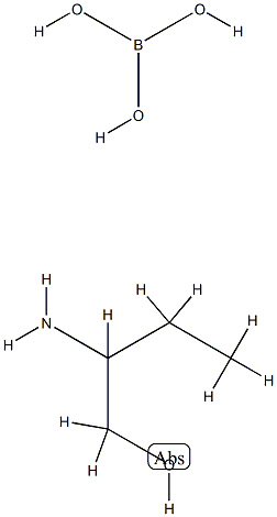 orthoboric acid, compound with 2-aminobutan-1-ol Structure