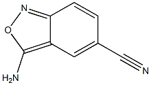 2,1-Benzisoxazole-5-carbonitrile,3-amino-(9CI) 结构式