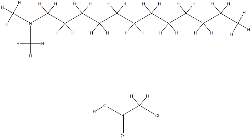 chloroacetic acid, compound with dimethyldodecylamine (1:1) Structure