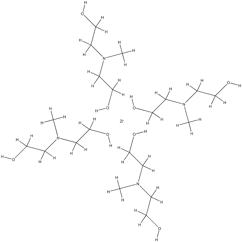 bis[[2,2'-(methylimino)bis[ethanolato]](1-)-N,O]bis[[2,2'-(methylimino)bis[ethanolato]](2-)-O]zirconium Structure