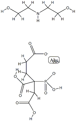 2-phosphonobutane-1,2,4-tricarboxylic acid, zinc salt, compound with 2,2'-iminobis[ethanol] Structure