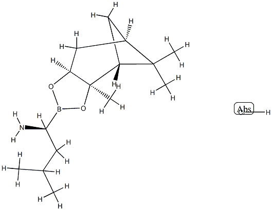(S)-BoroLeu-(-)-Pinanediol-hydrochloride Structure