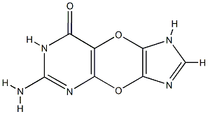 3H-Imidazo[4,5:5,6][1,4]dioxino[2,3-d]pyrimidin-8(7H)-one,  6-amino- Structure