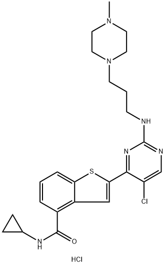 LY2409881 trihydrochloride 化学構造式