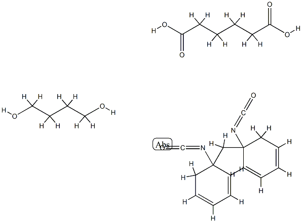 Hexanedioic acid, polymer with 1,4-butanediol and 1,1-methylenebisisocyanatobenzene Structure