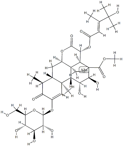 鸦胆子苷C 结构式