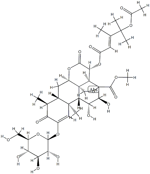 鸦胆子苷G 结构式