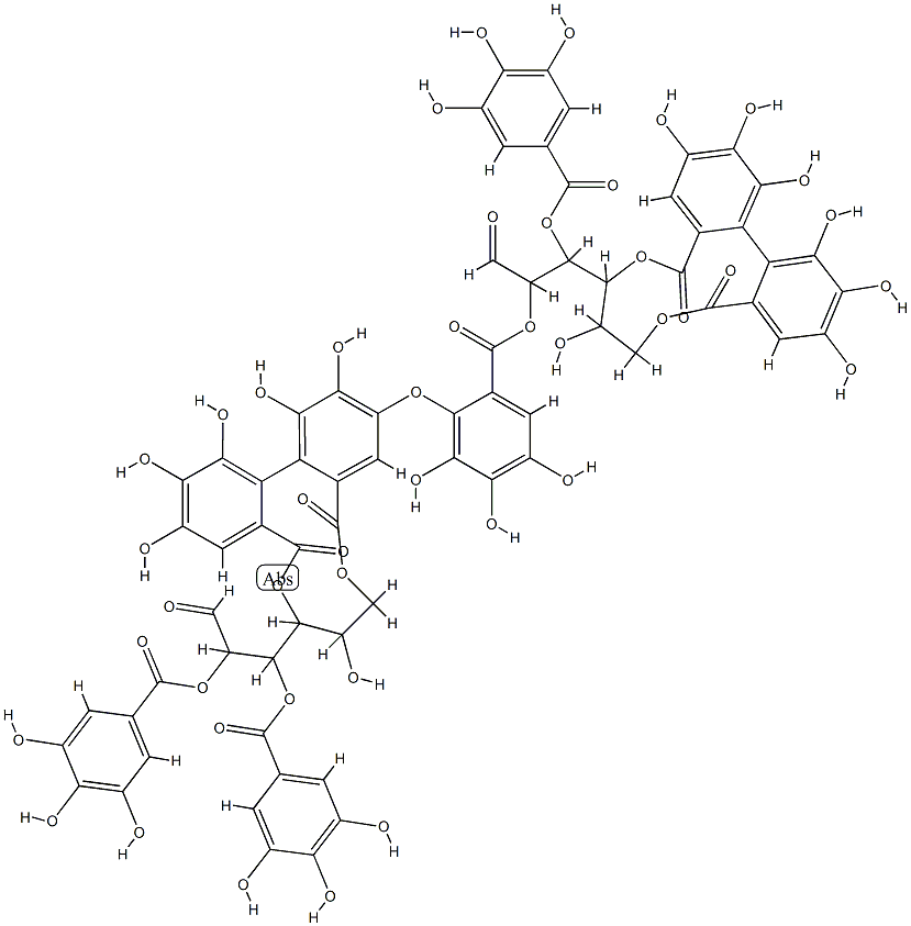 木鞣质A, 95263-69-7, 结构式