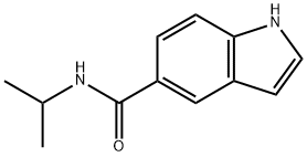 N-异丙基-1H-吲哚-5-甲酰胺 结构式