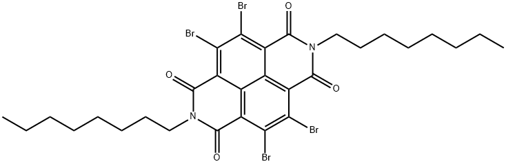 4,5,9,10-TetrabroMo-2,7-dioctylbenzo[lMn][3,8]phenanthroline-1,3,6,8-tetraone Structure