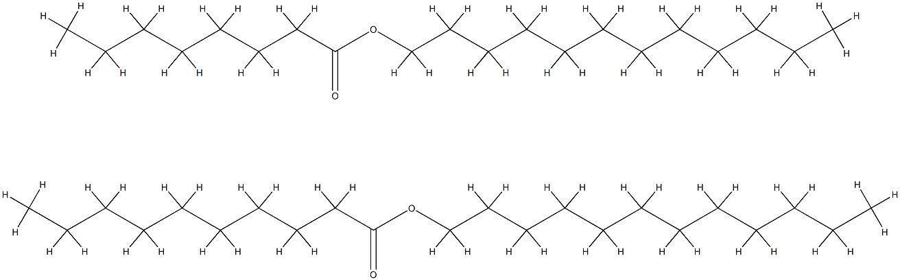 (カプリル酸/カプリン酸)ヤシアルキル 化学構造式