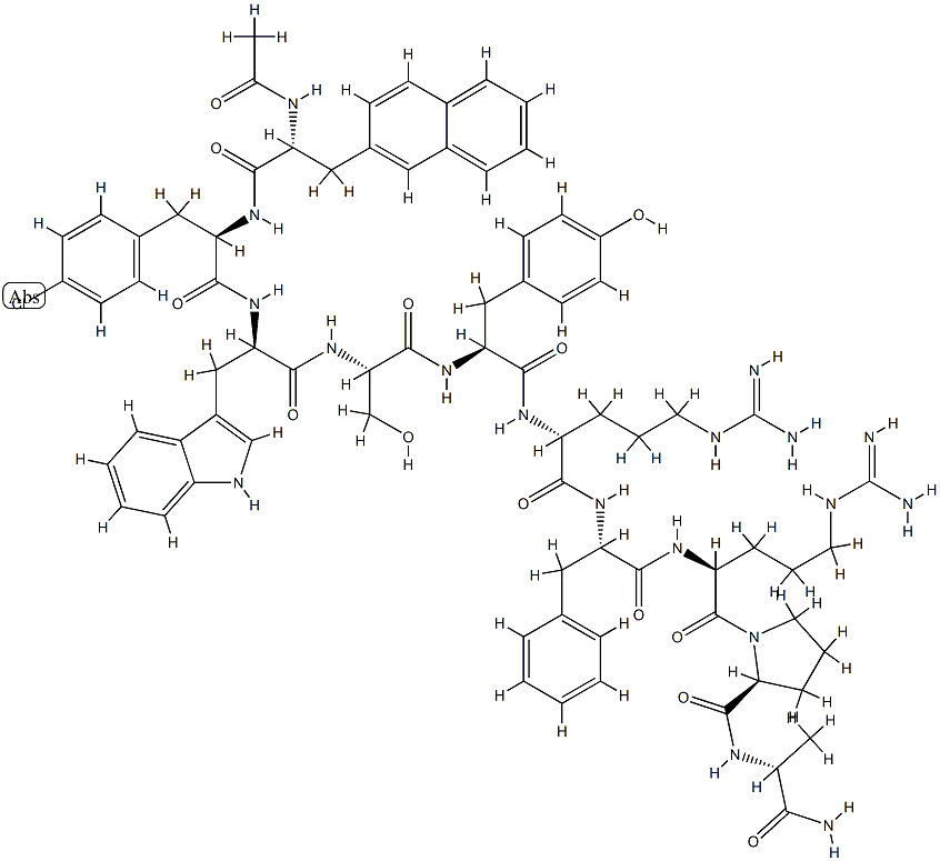 96394-82-0 LHRH, (N)-Ac-3(2-naphthyl)Ala(1)-(4-Cl-Phe)(2)-Trp(3)-Arg(6)-Phe(7)-AlaNH2(10)-
