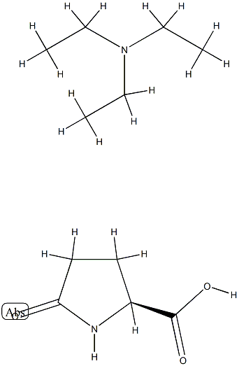 5-oxo-L-proline, compound with triethylamine (1:1) Structure
