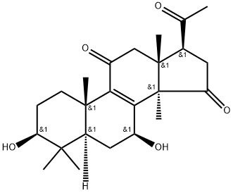赤芝酮A, 97653-92-4, 结构式