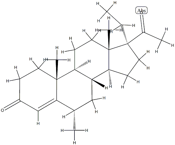 17-Ethyl-6α-methylprogesterone 结构式