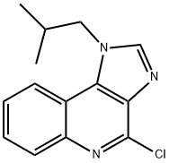 1H-イミダゾ[4,5-C]キノリノン,2クロロ-1(2メチルプロピル) 化学構造式