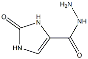 4-Imidazoline-4-carboxylicacid,2-oxo-,hydrazide(6CI) Struktur