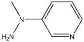 3-(1-甲基肼基)吡啶 结构式