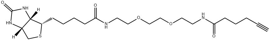 Biotin-PEG2-C4-Alkyne 化学構造式