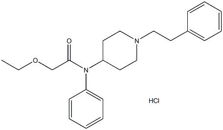 Ethoxyacetyl fentanyl (hydrochloride) 结构式